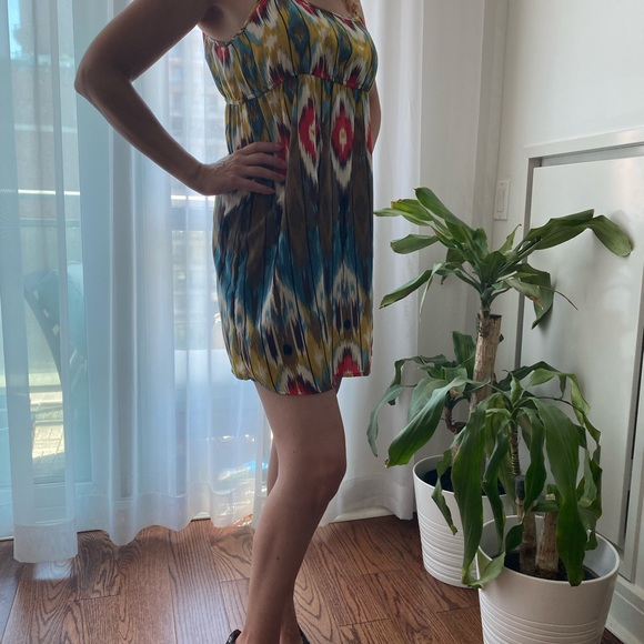 Sexy Vivid Colours Summer Dress With Shoulder Straps Size Small - Picture 4 of 9